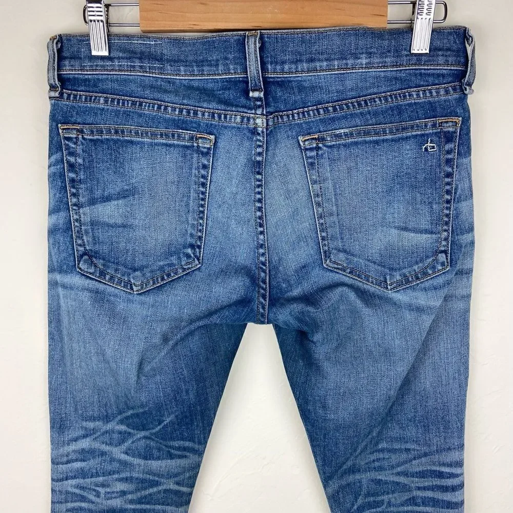 Rag & Bone Mid-Rise Tomboy Boyfriend Jean - West Village Wash